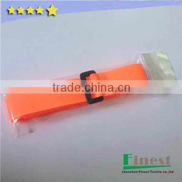 Nylon Material Hook and Loop Adjustable Strap with Buckle
