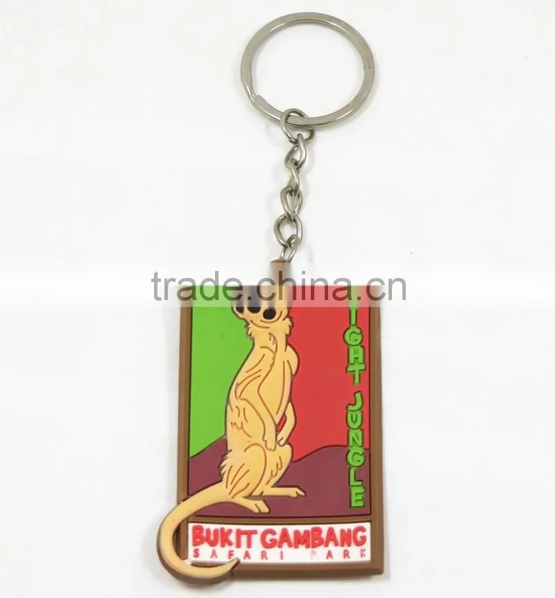 Yiwu Manre bulk PVC/ rubber custom silicone keychain custom shape keychain