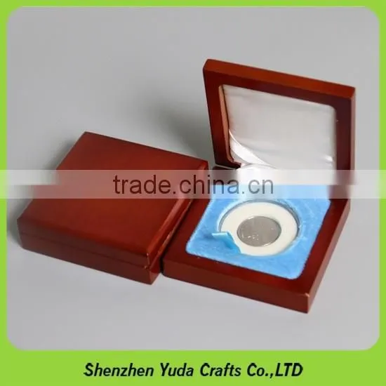 Popular wooden collection box with flannelette, wholesale MDF coin box for collection