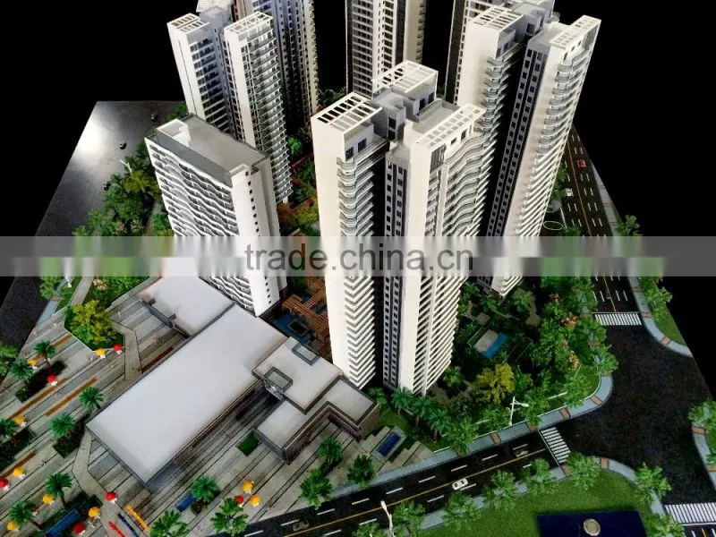 Maquettes for high rise building house plan ,3d scale architectural scale model maker