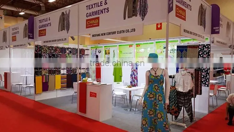 china weifang manufacturer wholesale cheap viscose printed fabric for lady dress