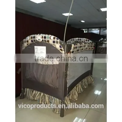 Wonderful baby playpen with canopy and mosquito net and toy bars