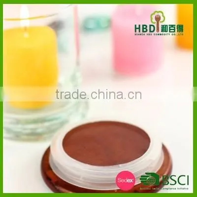 Wooden lid for glass jar with silicone ring for promotional