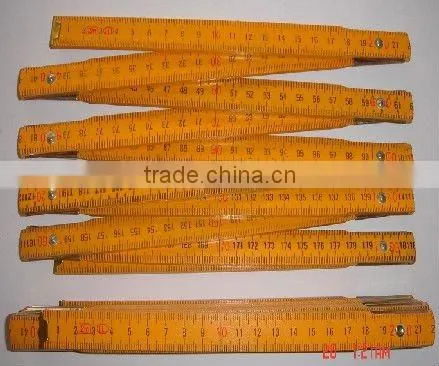 wooden folding ruler