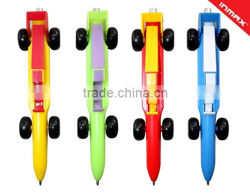 fashion colorful car shape pen/plastic car pen