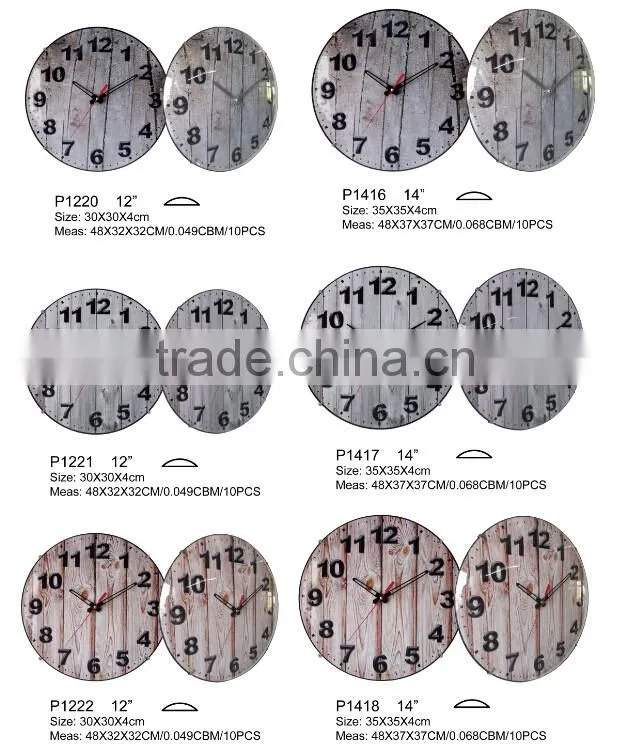 New product hot sell plastic wireless doorbell wall clock