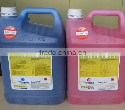 4L rich color glossy flora solvent ink for spectra polaris 512 15pl head solvent printer