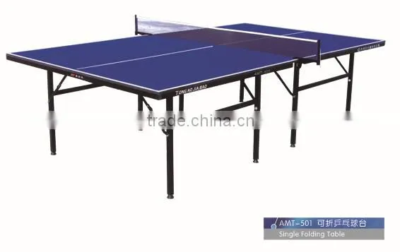 15mm single folding table with metal frame Table Tennis Table