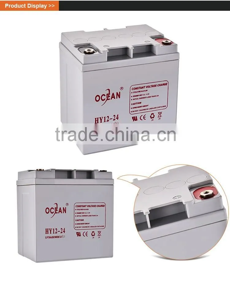 Reliable quality attractive design 12v 24ah powerful agm deep cycle battery 12v
