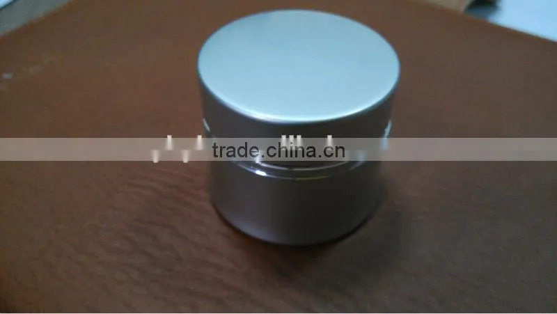 Unique round aluminum cosmetic cream jar pots