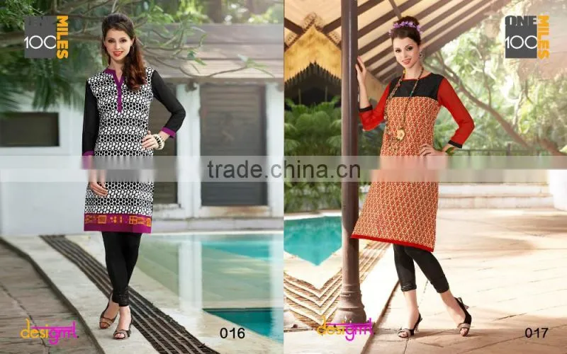 Large Indian Women Desinger Kurta Cotton Embroidered Kurti Bollywood Top Tunic