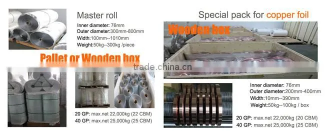 Flexible insulation film Aluminum PET Laminate Tape for Flexible Air Duct Materials