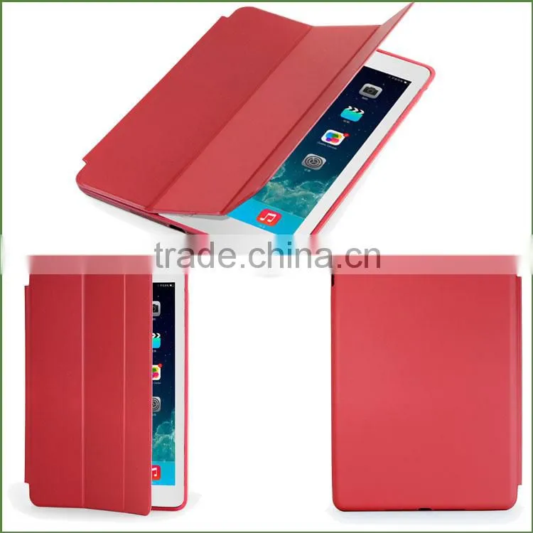 Smart Wake Sleep Function PC+PU Leather Case for iPad Air