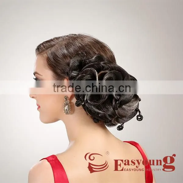 Braids hair flowers for wedding party, fake hair accessories for brides picese
