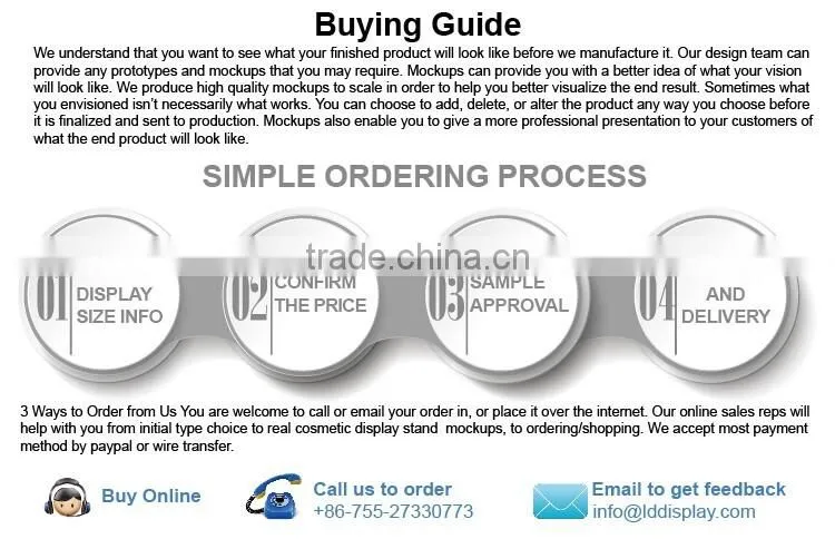 Custom cardboad display stand for cosmetic