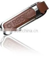 Elegant factory direct selling buy usb flash drive Brand Custom Leather Can be printed logo