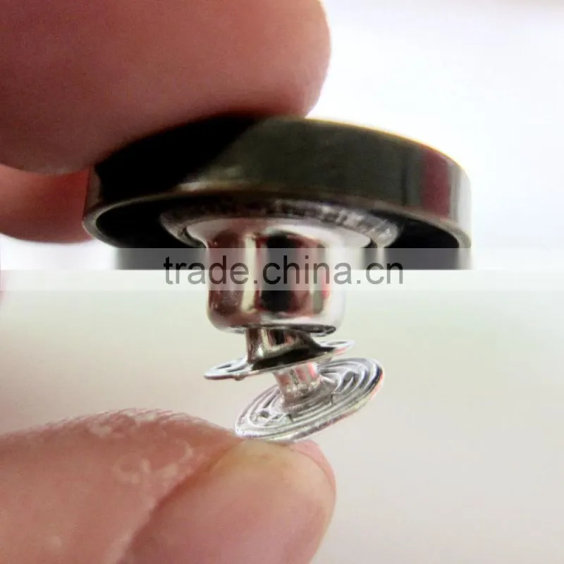 brush brass color alloy jeans button for man jeans