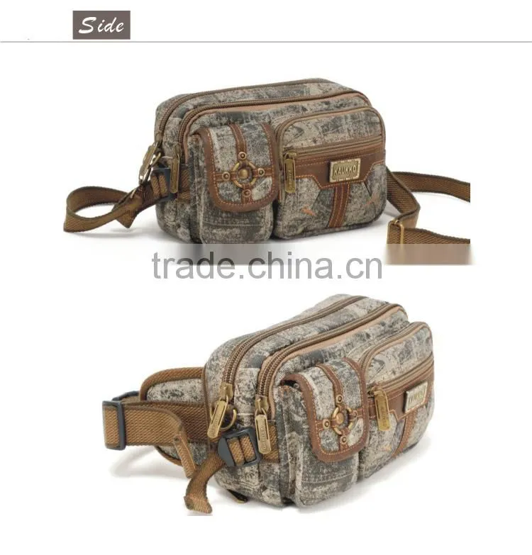 Trade Assurance Factory Khaki Color Clutch Bag Canvas Clutch Bag Canvas Men Waist Bag