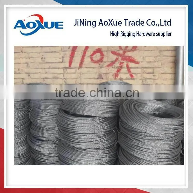 1*9 construction 304 Stainless Steel Wire Rope Cable, 3/16, 7x19, 100 ft