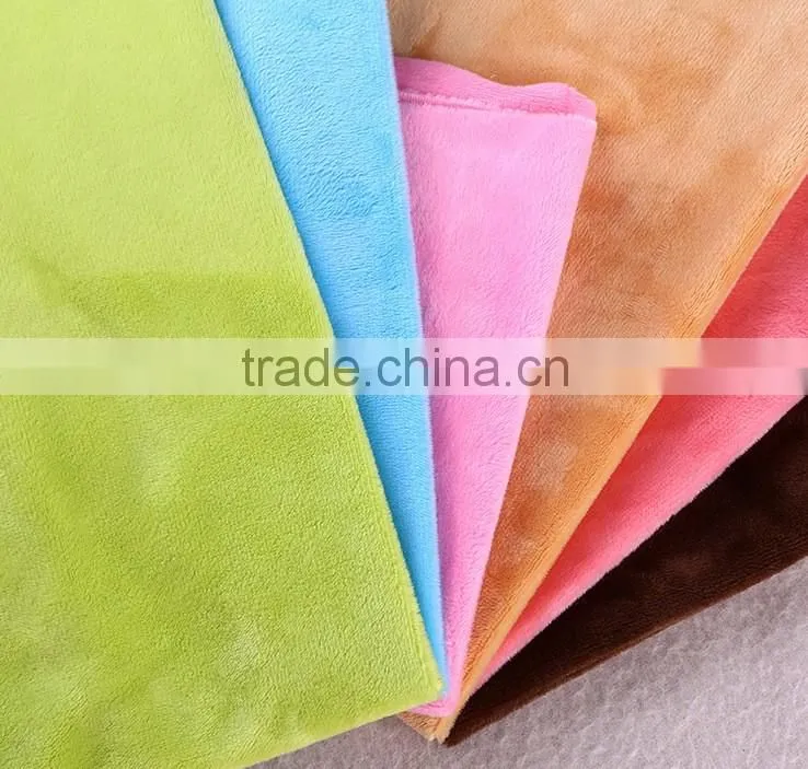 100% Polyester various colors soft feeling fabric for lining for sofa Short Plush Fabric