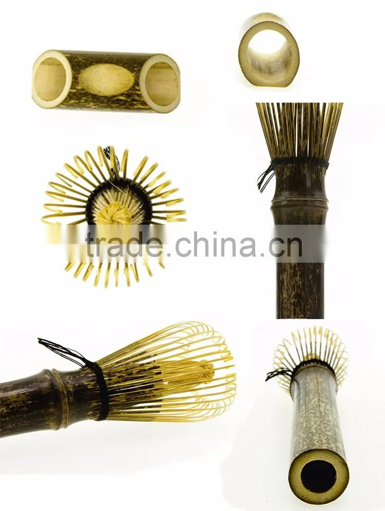 Japan Ceremony Tea Whisk Green Tea Powder Long Handle Bamboo Whisk Set