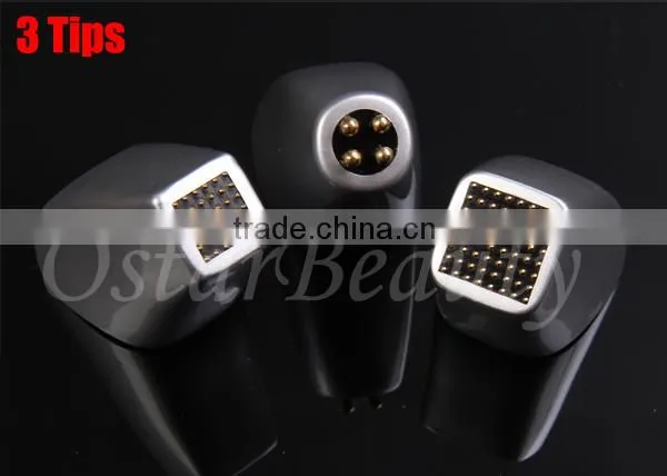 Fractional rf microneedle