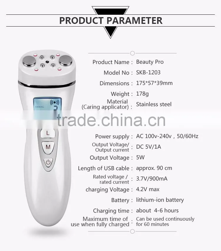 Hot multifunctional led light photon and EMS RF facial massager