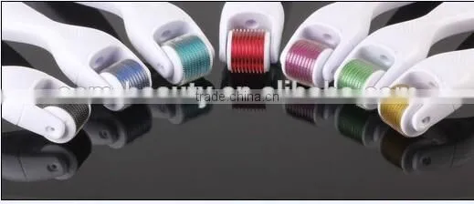 2016 best sellings derma rollr kit/derma care facial kit 3 in 1 changeable heads 180/600/1200 needle derma roller