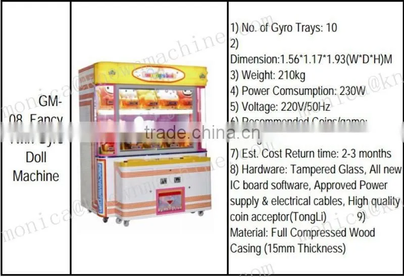 Full metal twin crane doll catcher