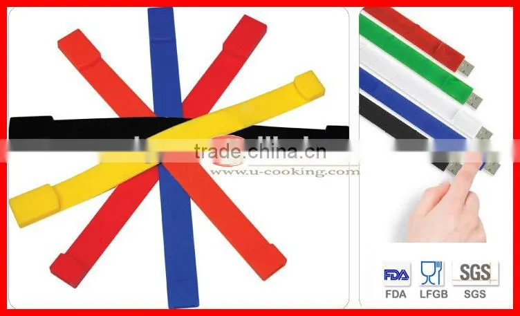 Promotion colorful silicone usb bracelet with low price