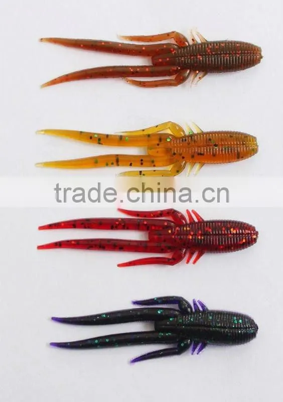 salt soft fishing lure,freshwater soft lure 2.3g 68mm