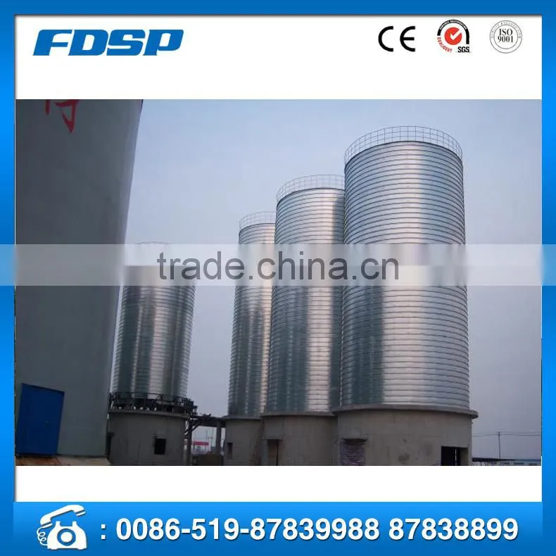 Customized Galvanized Steel Grain Storage Silo animal feed storage silos