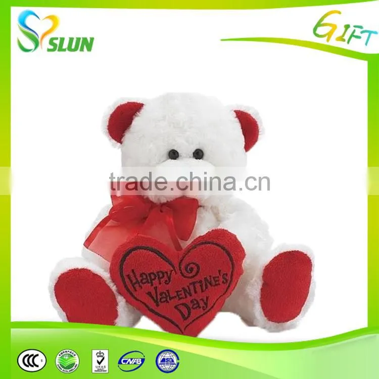 Valentine's Day Teddy Bear Plush Toy With Red Heart