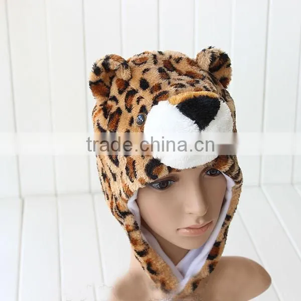 Customized Logo Husky Animal Plush Animal head Hat
