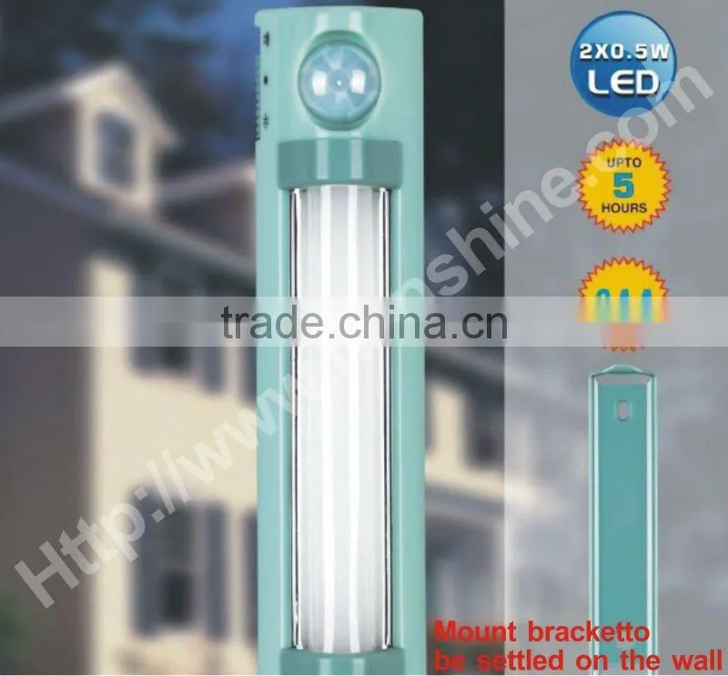 green fir led sensor light with 2led for emergency
