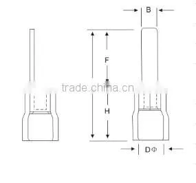 HEIGHT Pre-Shaped Insulated Film End Terminal with High Quality