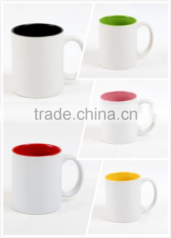 11OZ Colorful Ceramic Cups for Sublimation Design