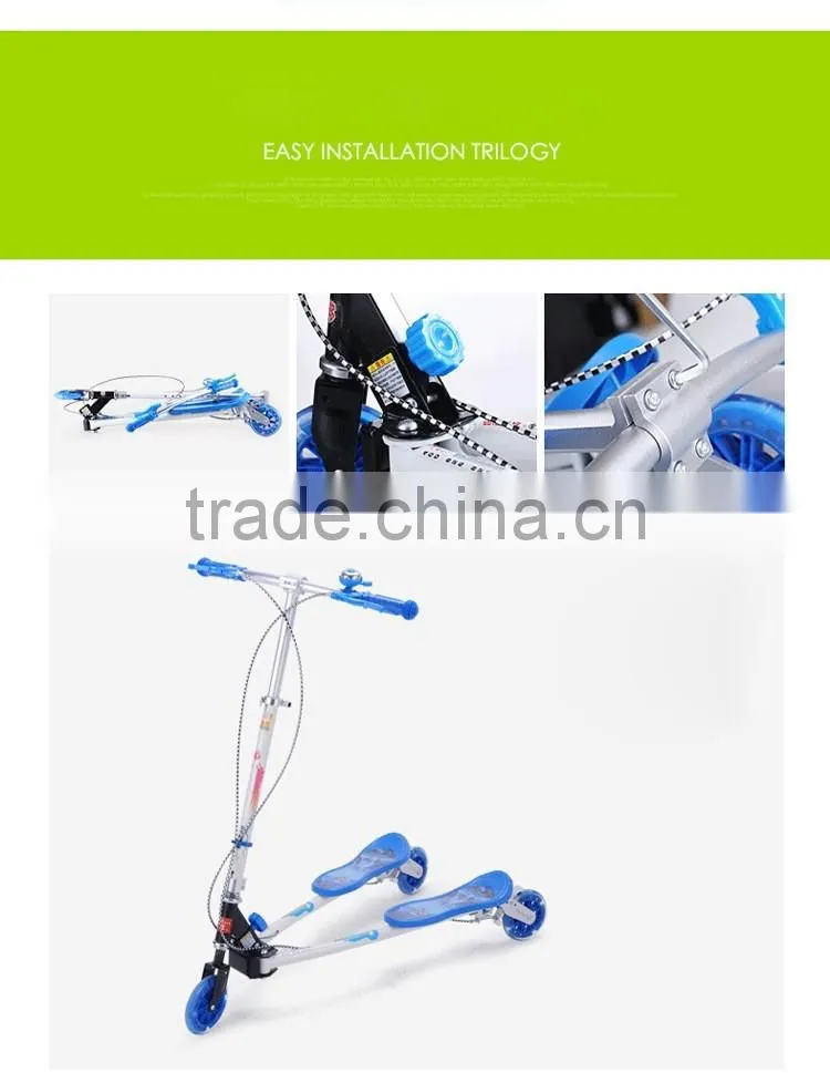 2017 New Cheap wholesale three wheels kick scooter for adults kids