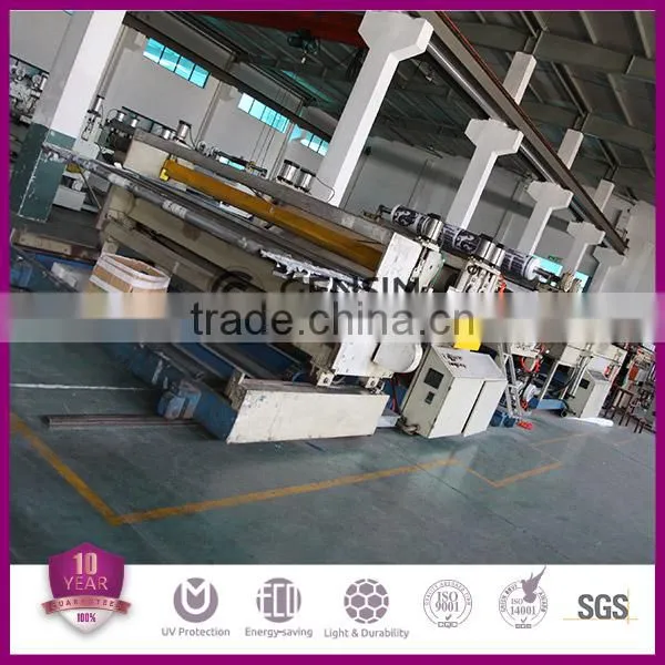 Transparent 8-wall multiwall polycarbonate sheet