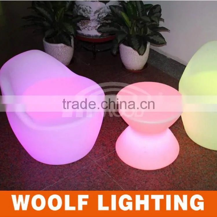LED furniture Multi-color changing led dinner chair