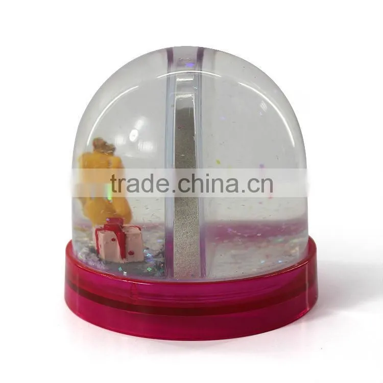 2014 custom plastic snowball with photo inside