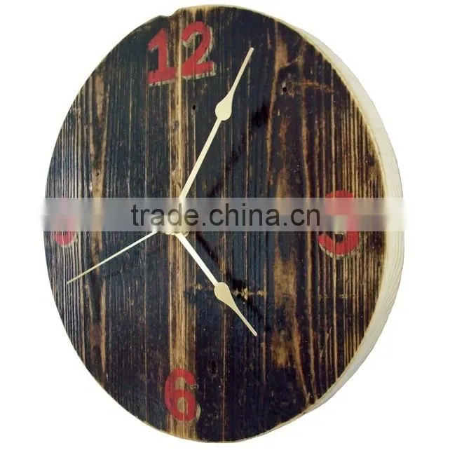 Wooden Vintage Painting Wall Clock
