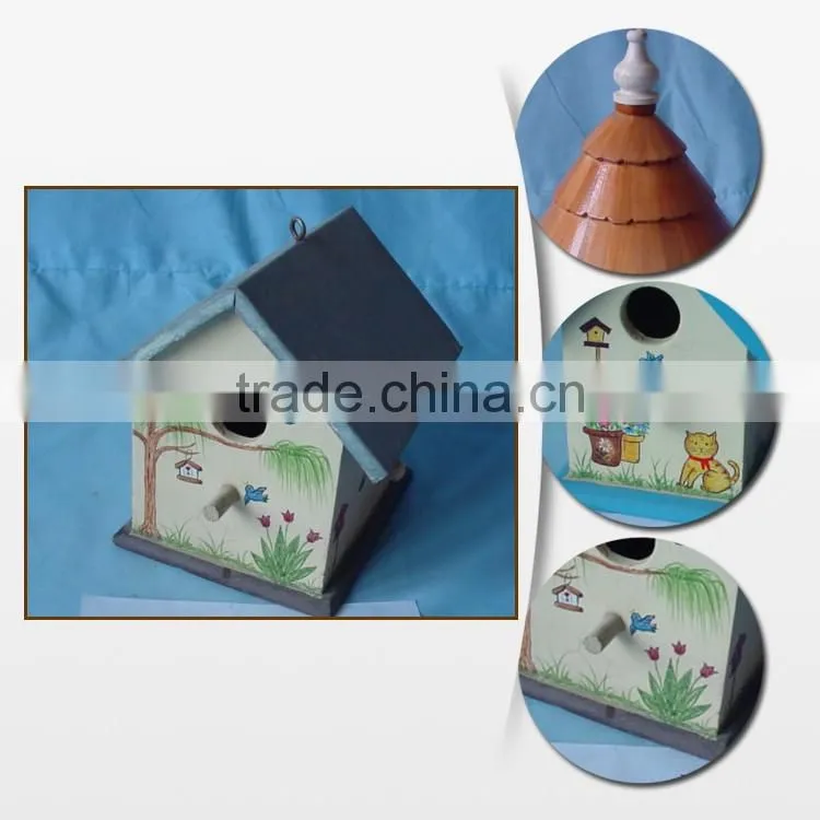 Professional Decoration Wooden Bird Houses Feeders