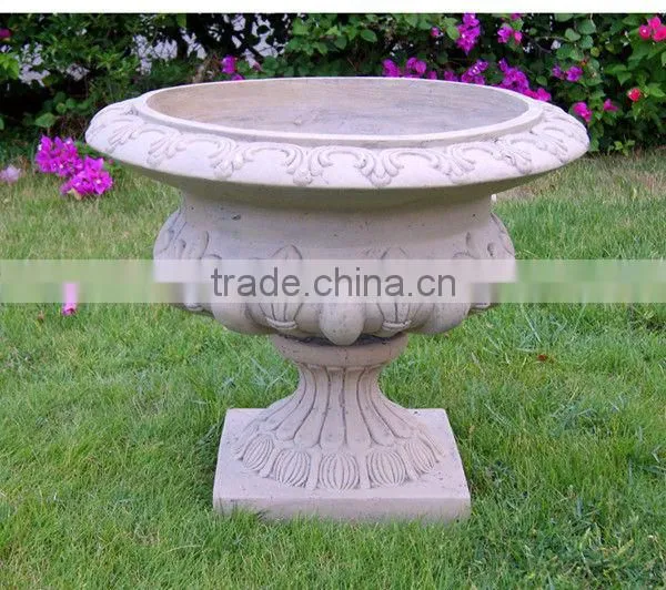 2014 Magnesium/Fiberglass Planter Urns Chinese Factory Flower Planter QL-13170 9kg Hot Sale