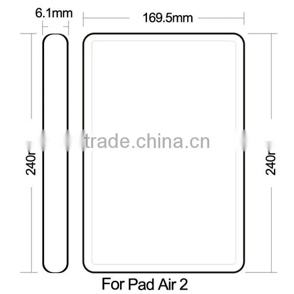 24ct gold housing for ipad air 2,for ipad air 2 original housing,gold back cover for ipad air 2