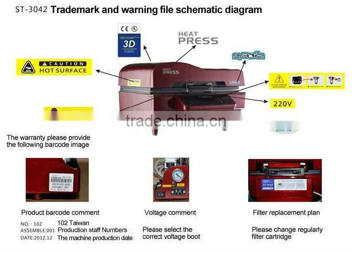 mug printing machine 3D sublimation machine digital Printing machinery for mugs