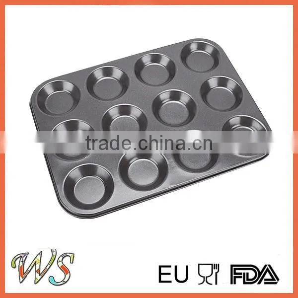 12 Cups Carbon Steel Bun-tin Pan