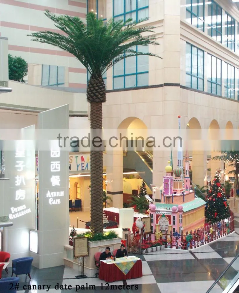 Outdoor indoor artificial coconut palm tree UV proof high quality high simulation fake palm tree