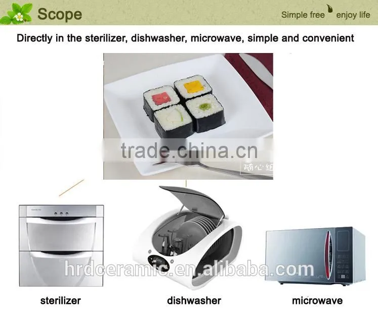 Stocked ceramic fish plate printing wholesale serving dishes