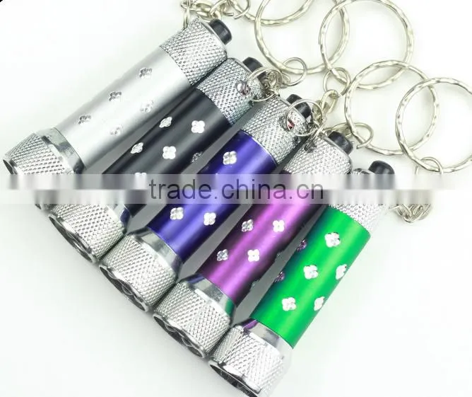LED Flashlight Torch Zinc Alloy keychain/Mini outdoors Torch